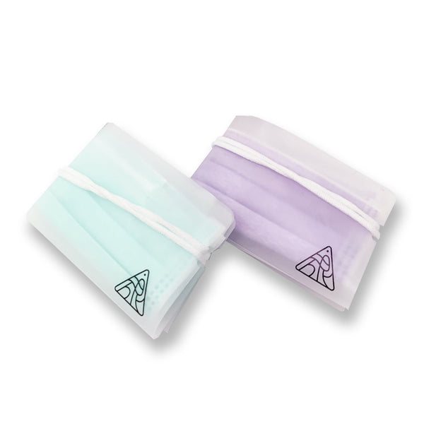 Set of 2 - Sampoyoshi Health Compact Foldable Face Mask Pouch