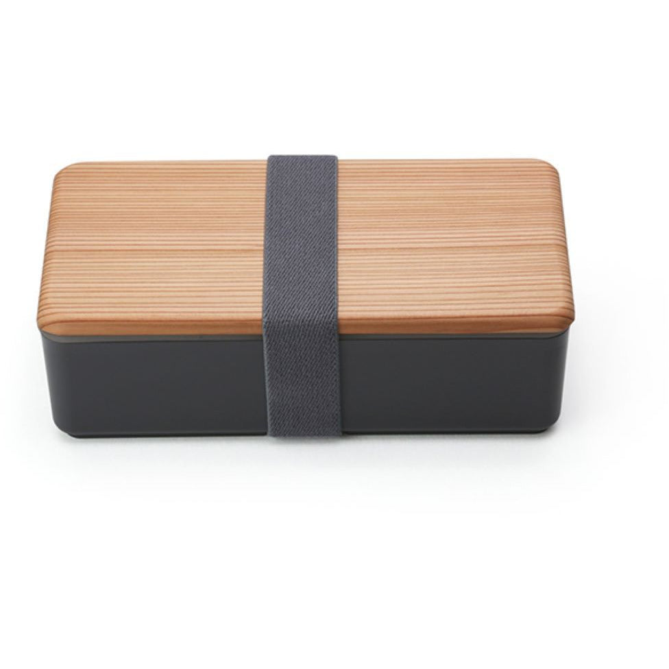 Gel-Cool Wooden Lid Rectangle Bento Box