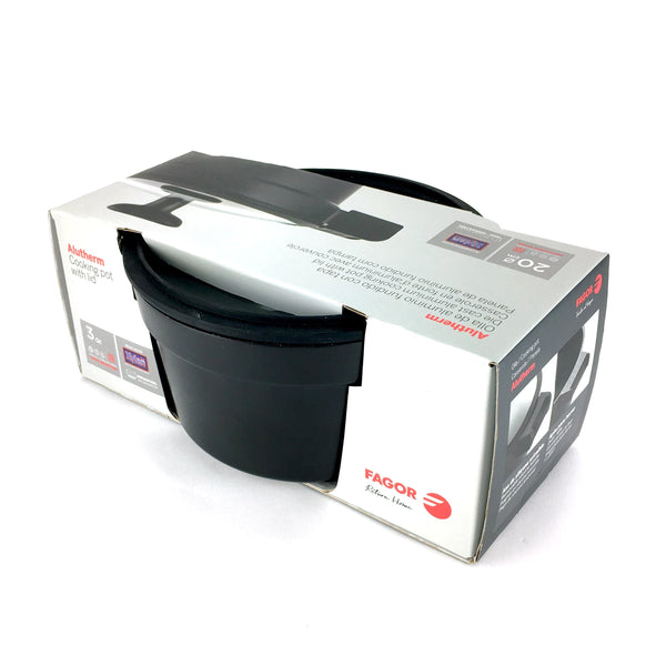 Fagor Alutherm Pot With Lid - Black