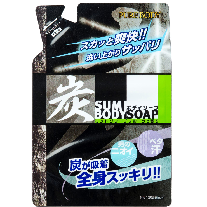 Mitsuei Men's Body Soap Charcoal