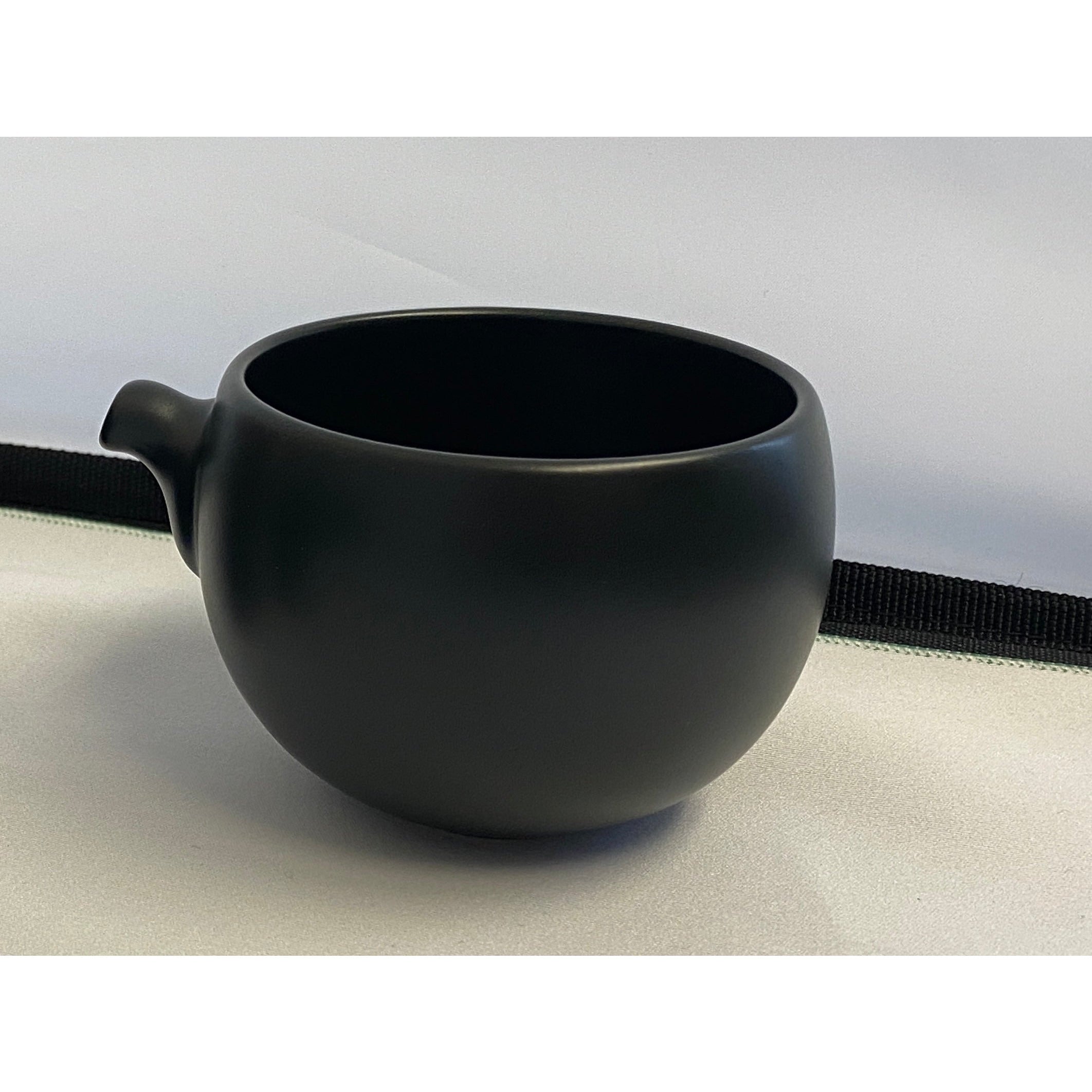 Lin's Ceramics Studio Hand Made Small Serving Pot III, 155ml, Black