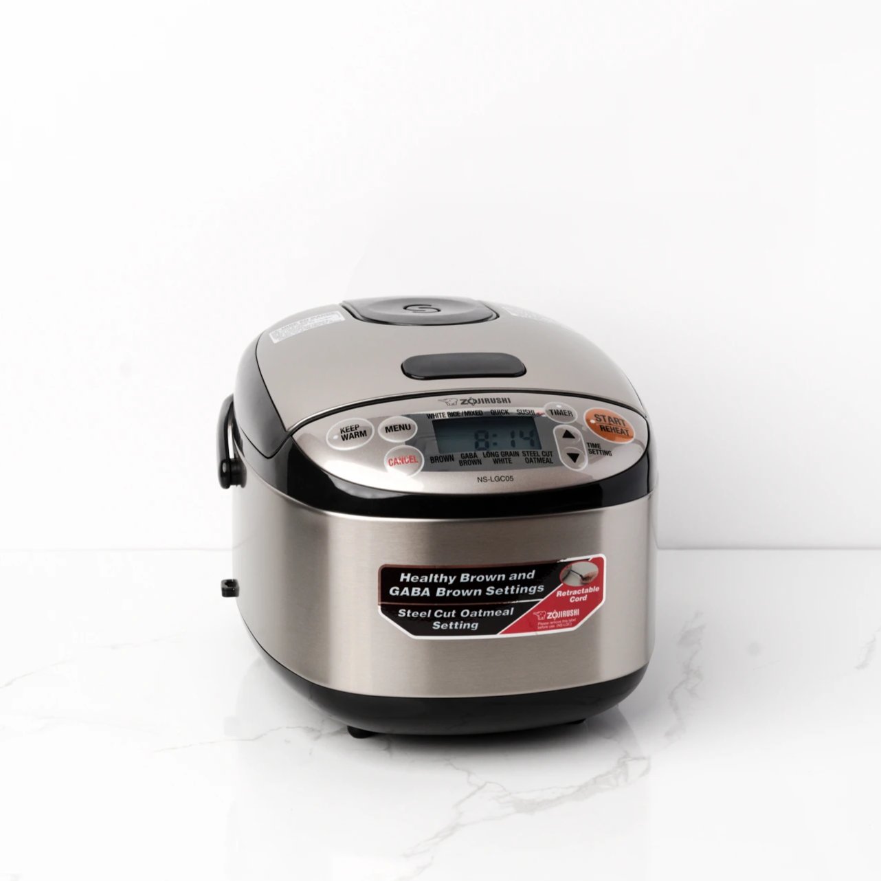Zojirushi Stainless Black Rice Cooker NSLGC05 Product Shop