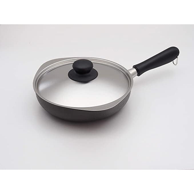Sori Yanagi Carbon Steel Frying Pan Nitrided Double Fiber 18/22/25cm with lid